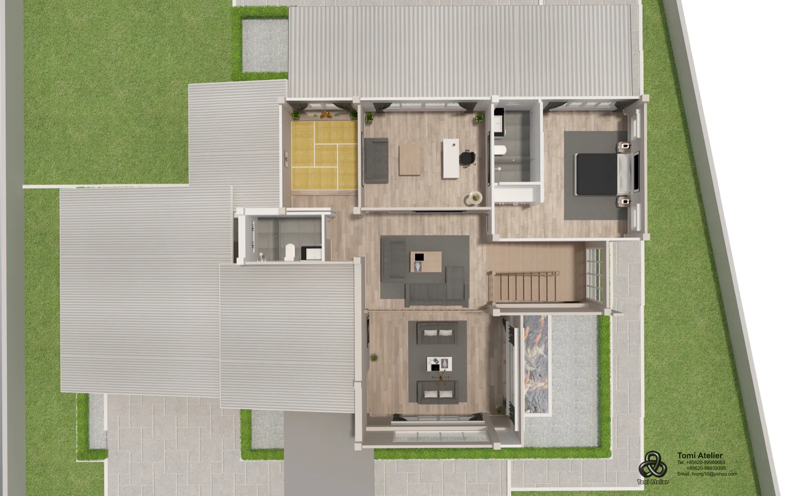 Render — Chris's house, exterior study